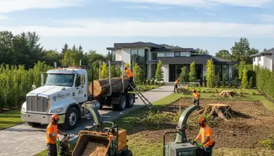 Professional tree trimming and landscaping service in Buffalo, NY by Chop Chop Tree experts