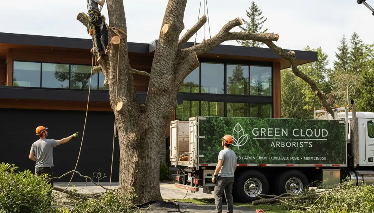 Professional landscaping and tree removal service in Buffalo NY transforming residential yard